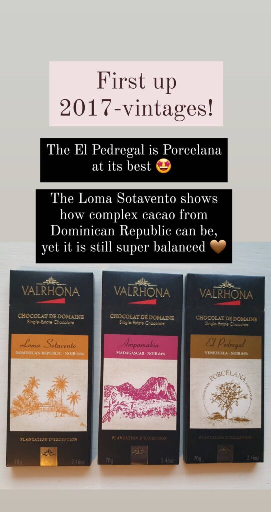 Valrhona El Pedregal og Loma Sotavento fra 2017