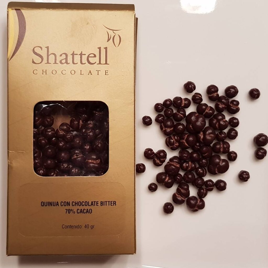 Sjokoladedekket quinoa fra Shattel Chocolate