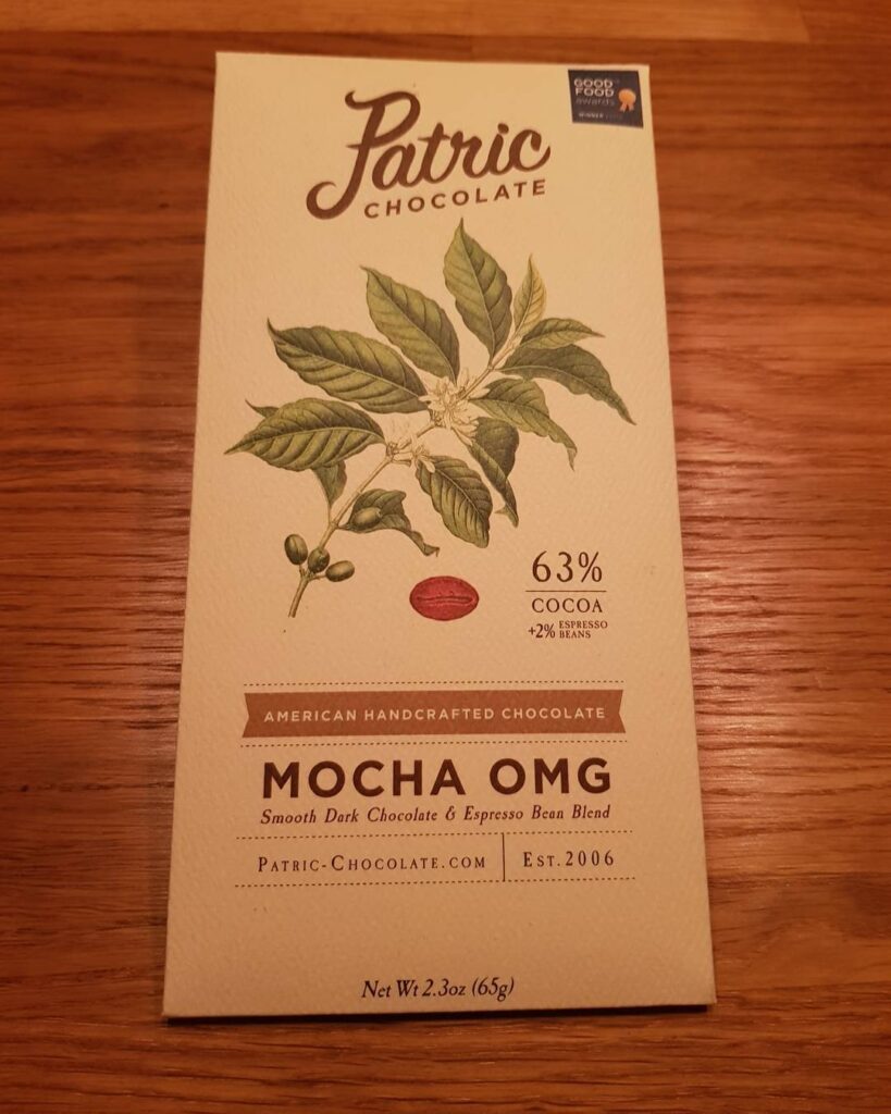 Innpakningen til Patric Chocolate Mocha OMG