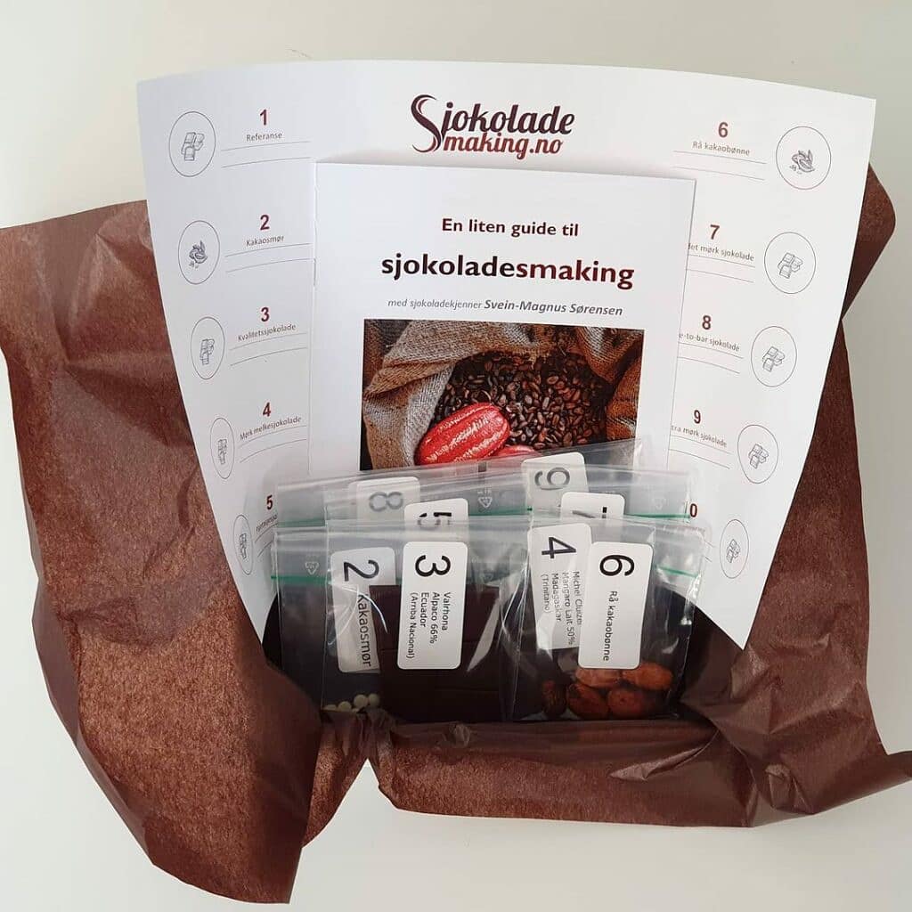 Smakssett for digital sjokoladesmaking med kurshefte