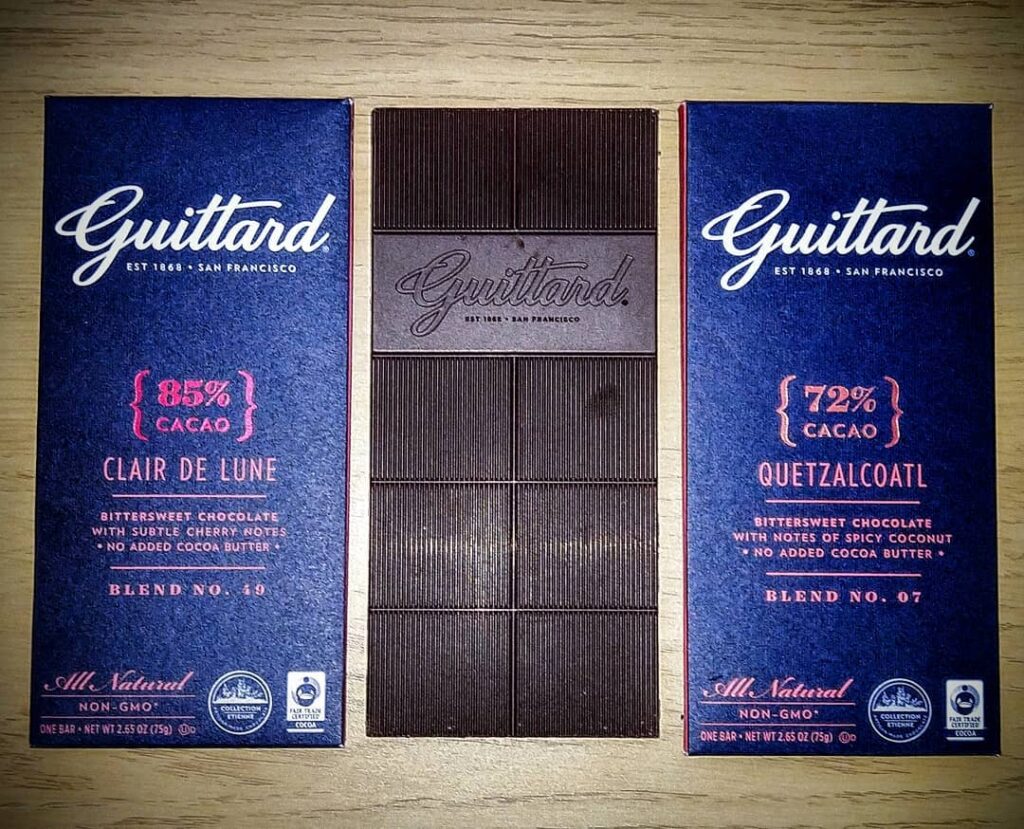 To sjokoladeplater fra Guittard