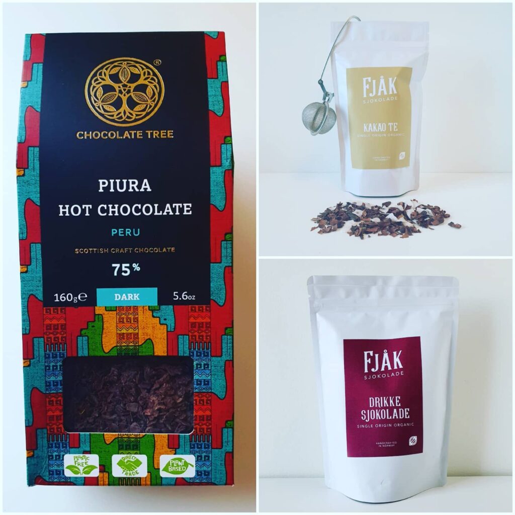 Drikkesjokolade fra Chocolate Tree og Fjåk og kakaote