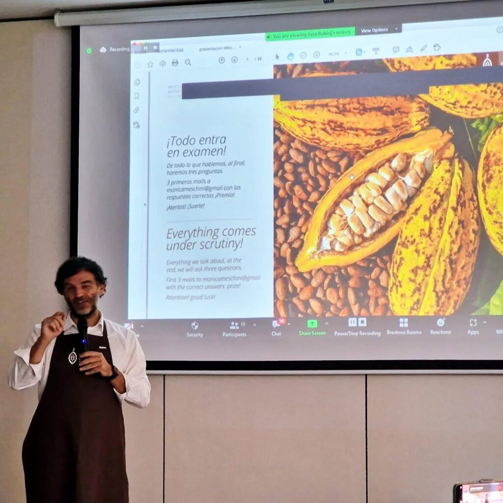 Foredrag om kakao under alumniforumet