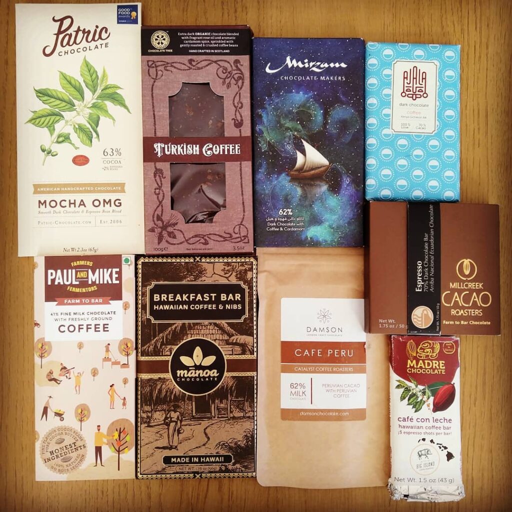 Kaffesjokolader fra Patric, Mirzam, Damson og flere