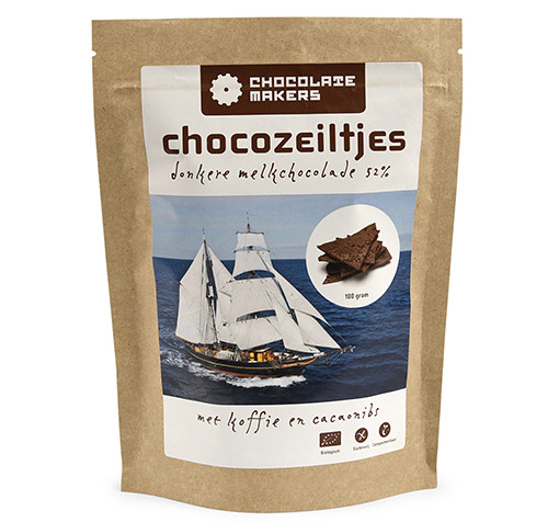Sjokoladebiter med kaffe og kakaonibs